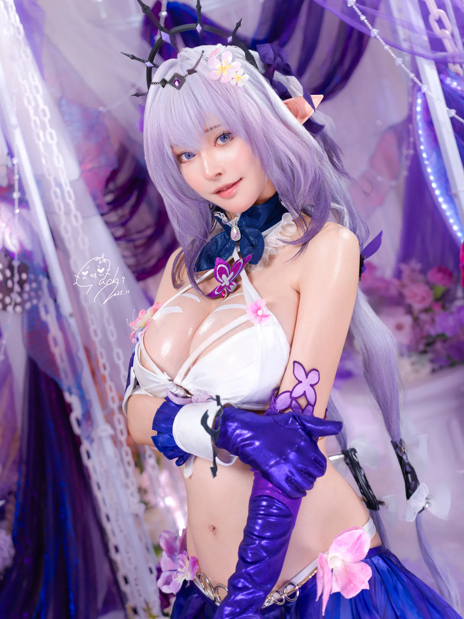 [Cosplay] Machi馬吉 ？？？？キャストリス水着？？？？聖女の裏の危ない姿？？？？第二弾