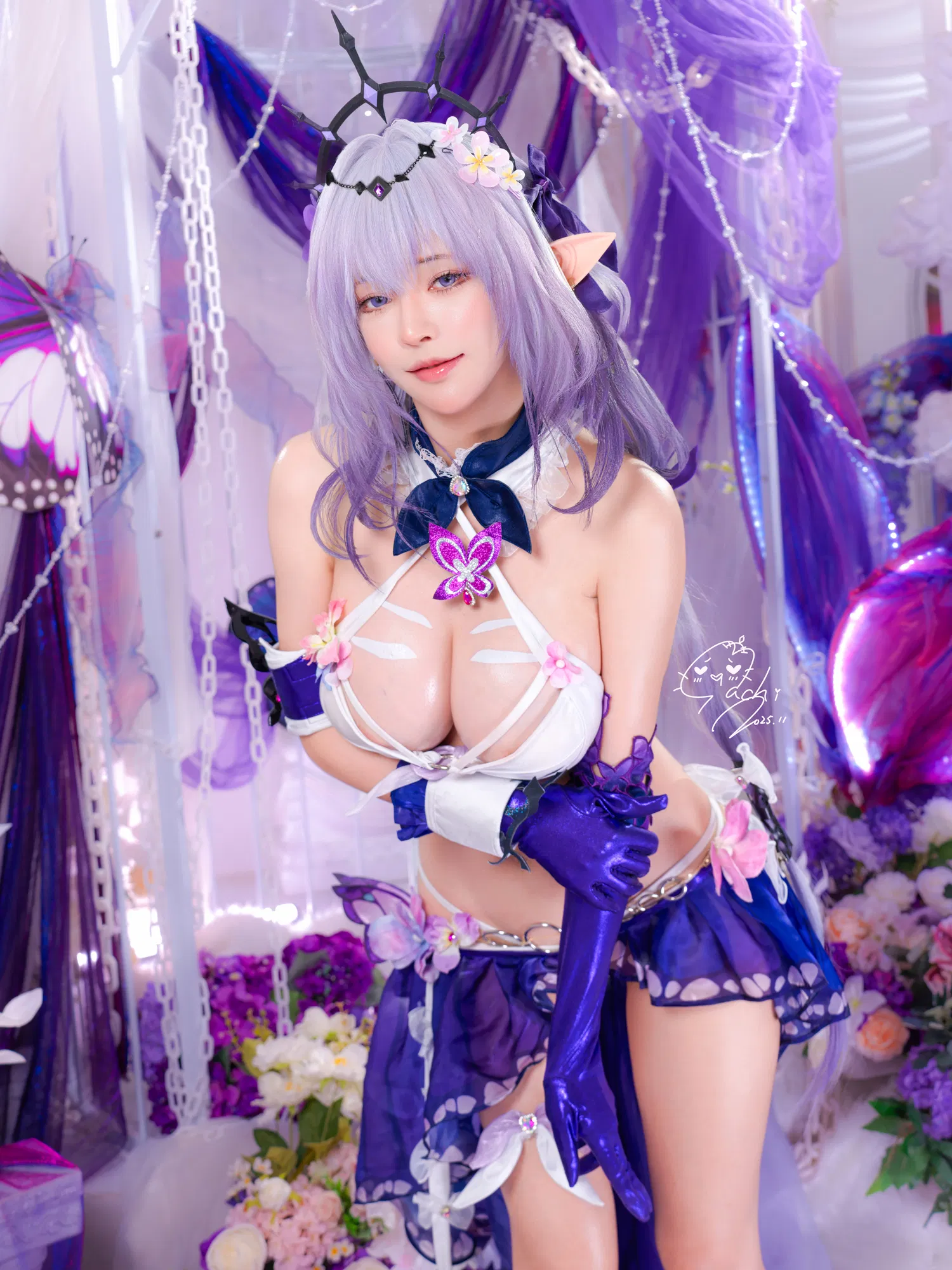 [Cosplay] Machi馬吉 ？？？？キャストリス水着？？？？聖女の裏の危ない姿？？？？第二弾