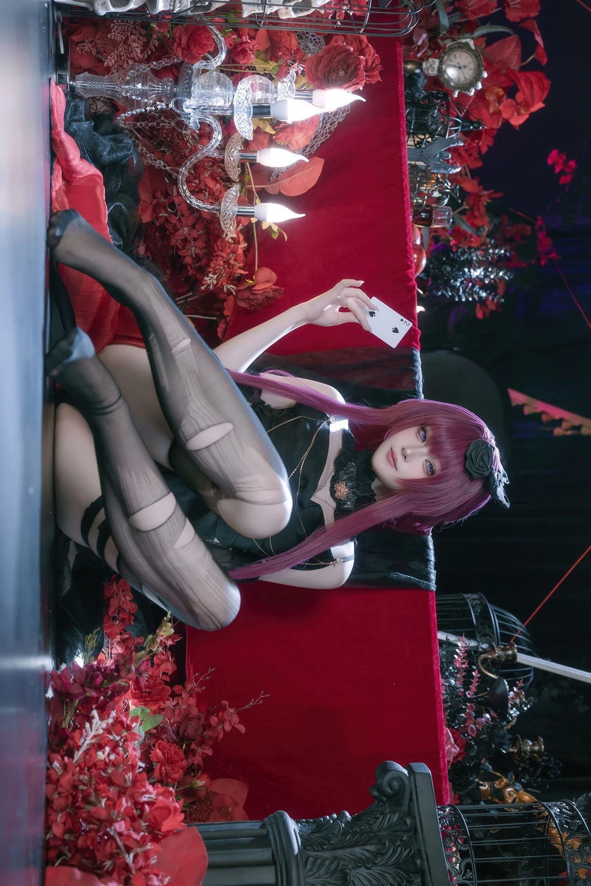 Cosplay 屿鱼 – 崩坏 星穹铁道 卡芙卡 缚月之夜