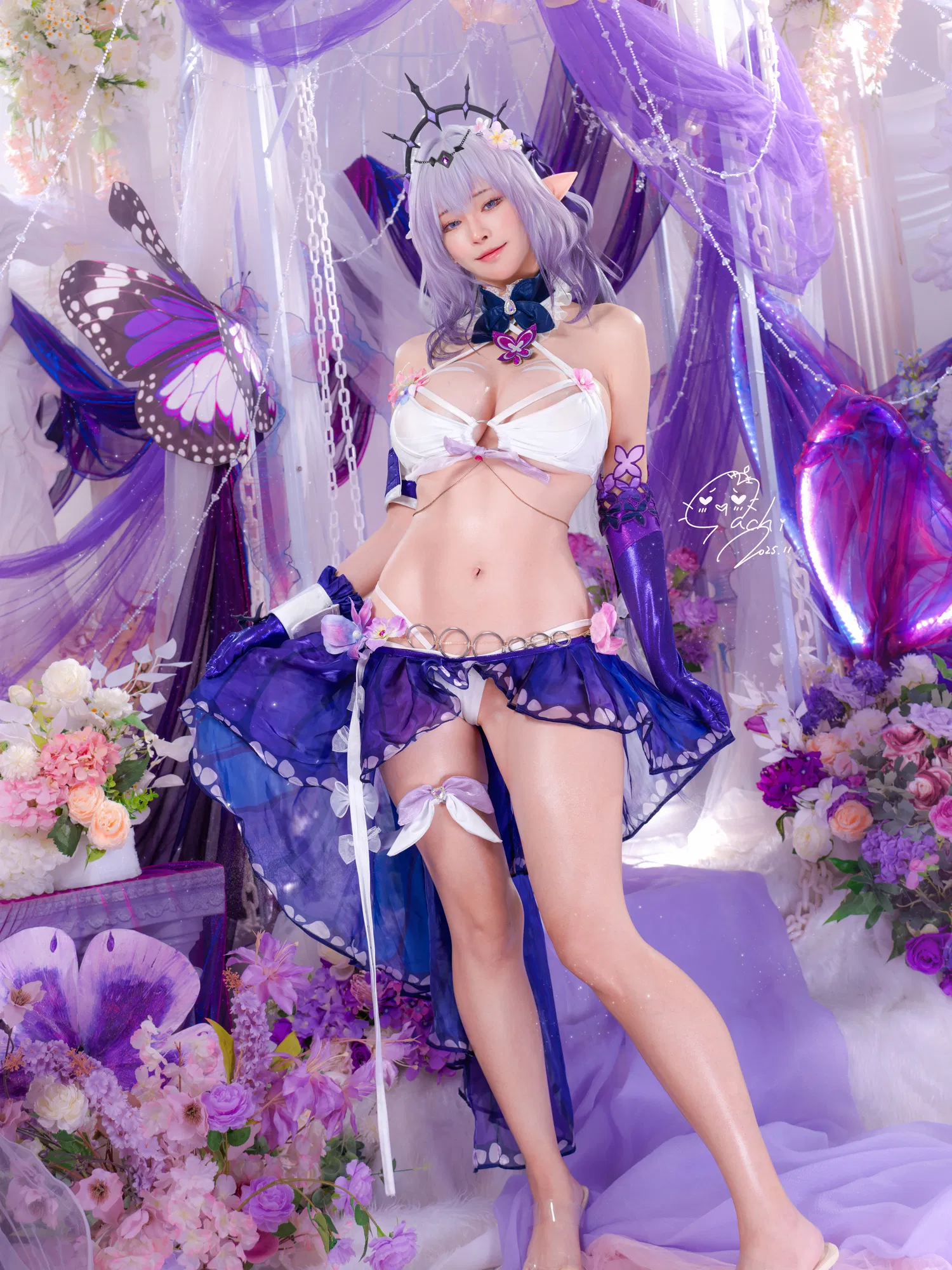 [Cosplay] Machi馬吉 ？？？？キャストリス水着？？？？聖女の裏の危ない姿？？？？第二弾