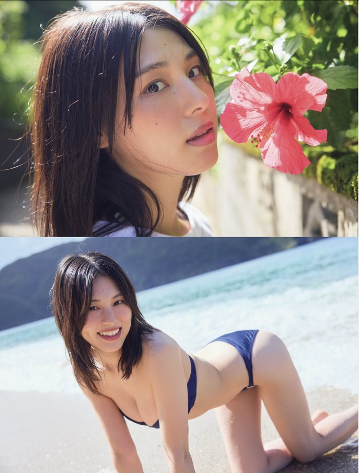 相楽伊織 けっこうボインな水着グラビア画像！