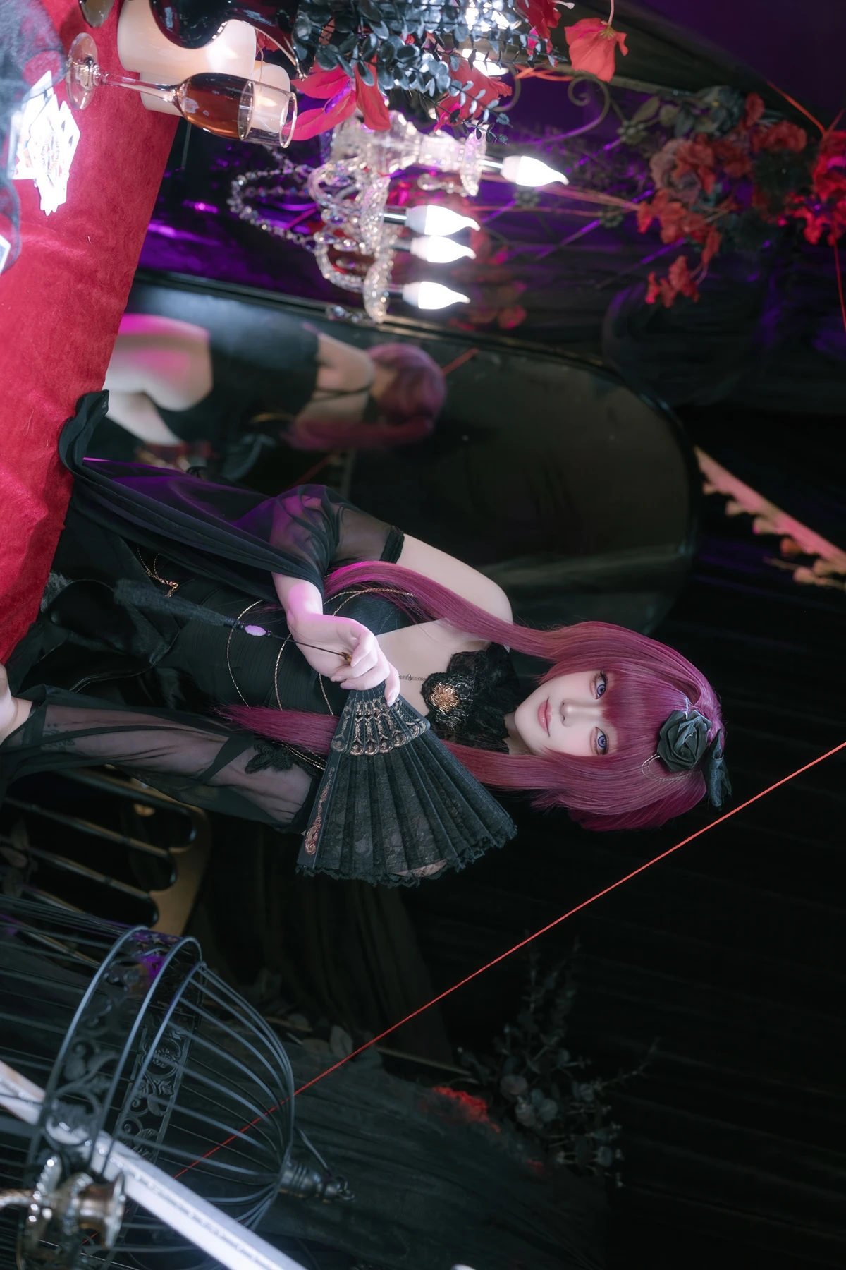 Cosplay 屿鱼 – 崩坏 星穹铁道 卡芙卡 缚月之夜