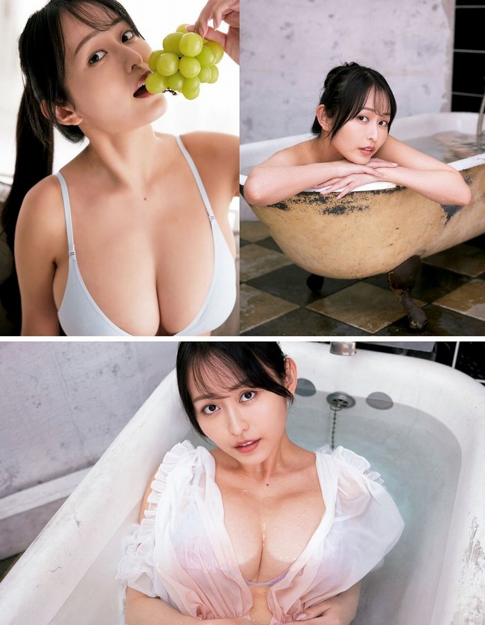 天野ちよ Hカップパイパイの水着グラビア画像！