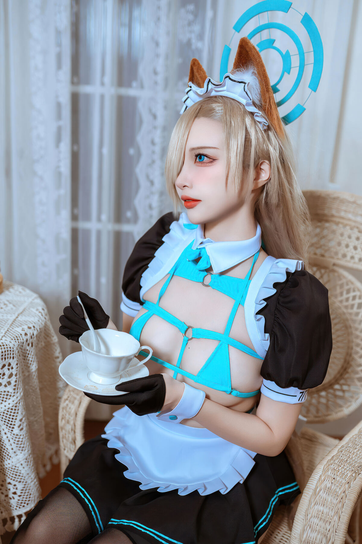 Coser@二佐Nisa - 蔚蓝档案 明日奈猫耳女仆