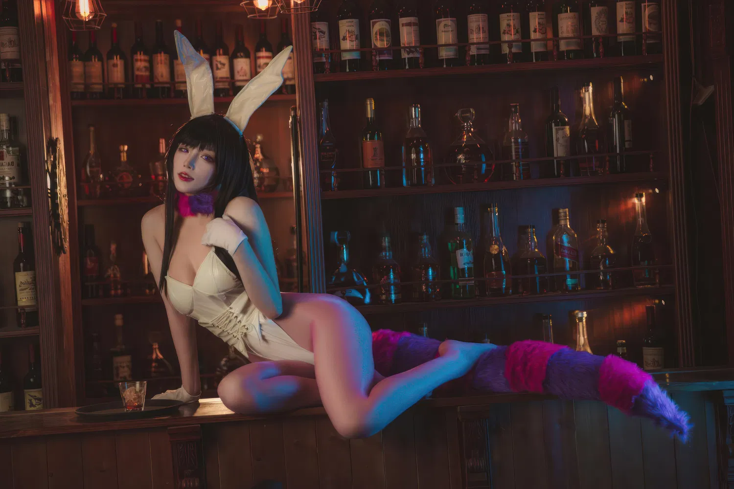 [Cosplay] 起司块wii - 恶魔姐姐兔女郎