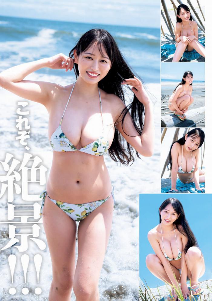 天野ちよ Hカップパイパイの水着グラビア画像！