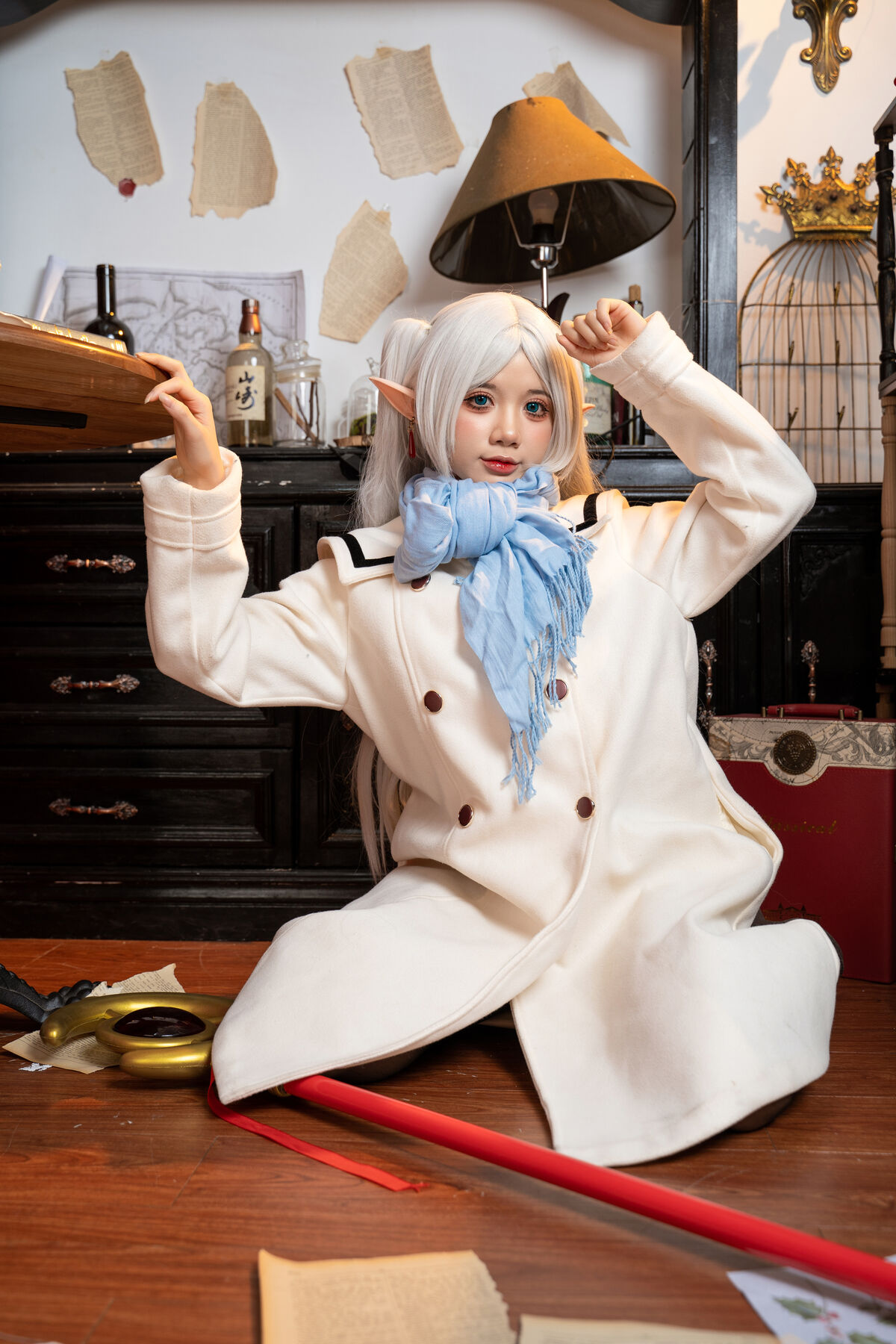 Coser@PoppaChan - Frieren Winter 芙莉莲·黑丝短靴冬装 S