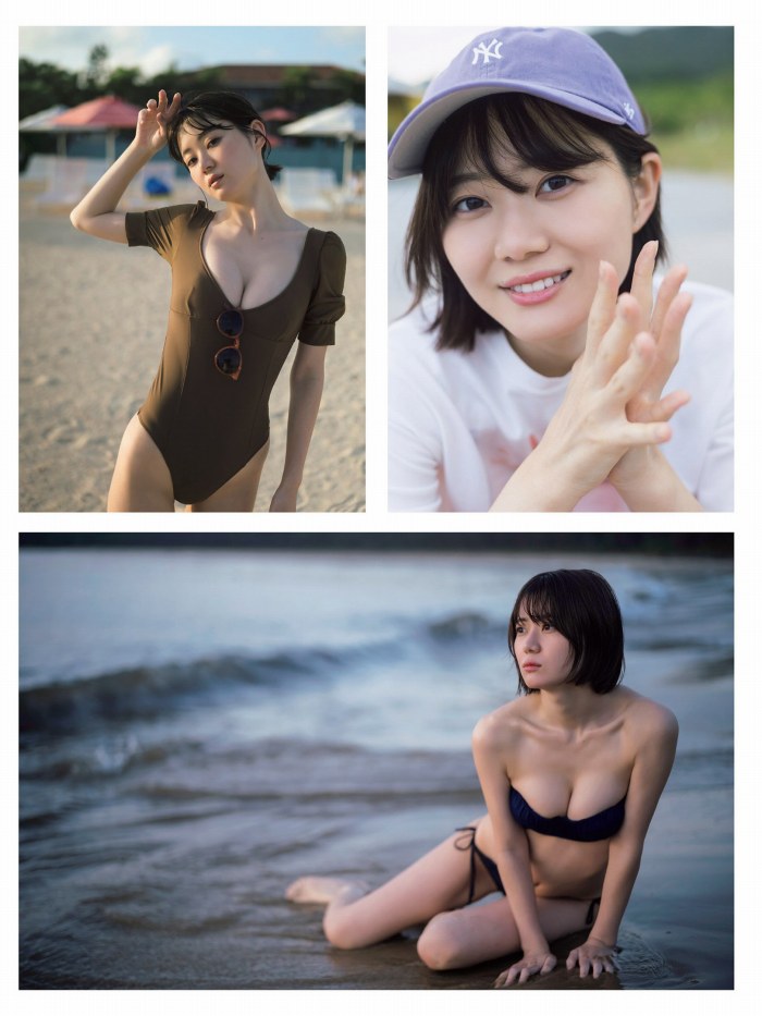 いけちゃん 細身でEカップの水着グラビア画像！