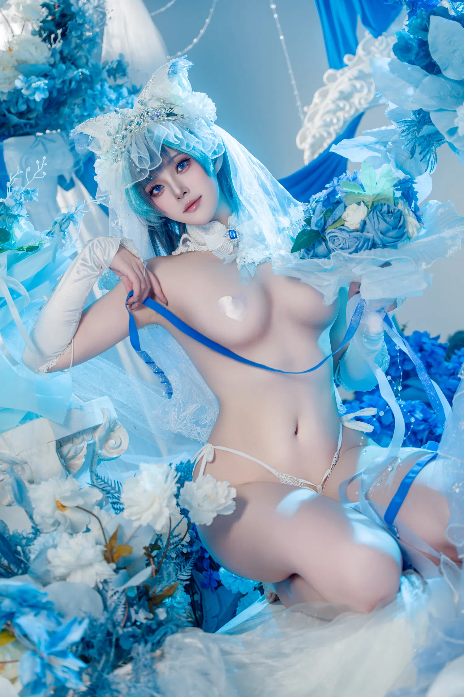 [Cosplay] Natsuko夏夏子 碧蓝航线 柴郡婚纱