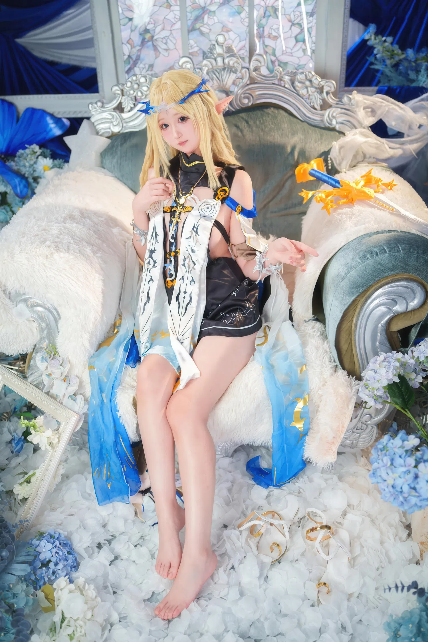 [Cosplay] Seele麦麦 - 鸣潮 菲比&卡提希娅·蓝色花海物语