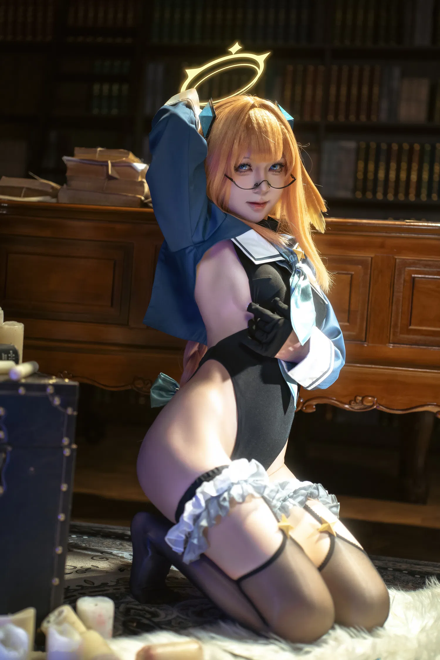 [Cosplay] 矢量鱼 蔚蓝档案 圆堂志美子