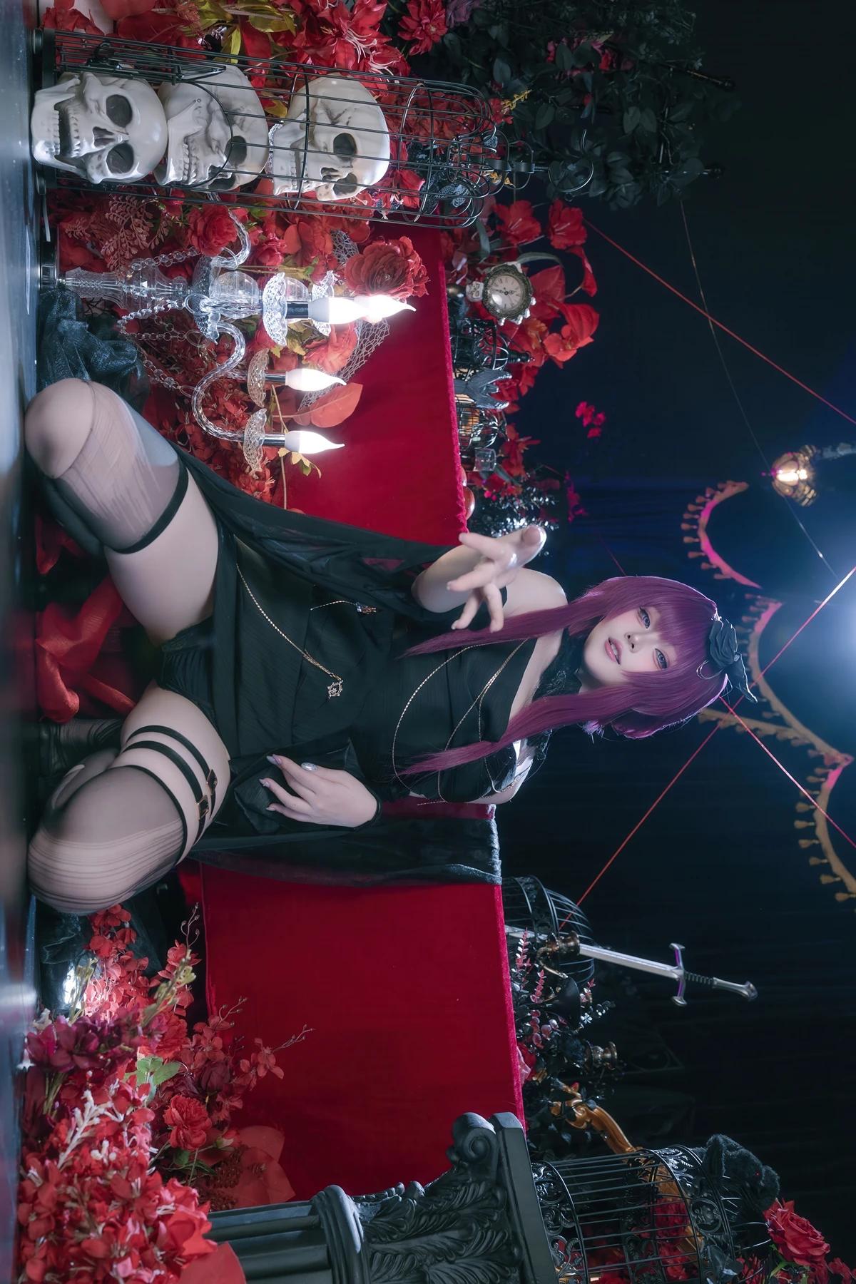 Cosplay 屿鱼 – 崩坏 星穹铁道 卡芙卡 缚月之夜