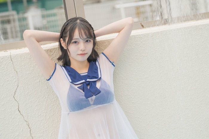 真白雪澄 Gカップボインの水着グラビア画像！