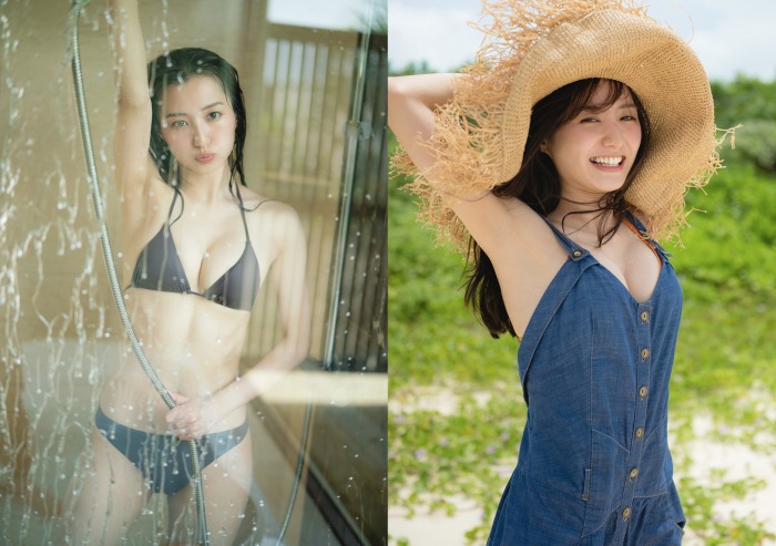 高田里穂 スタイル抜群な水着グラビア画像！