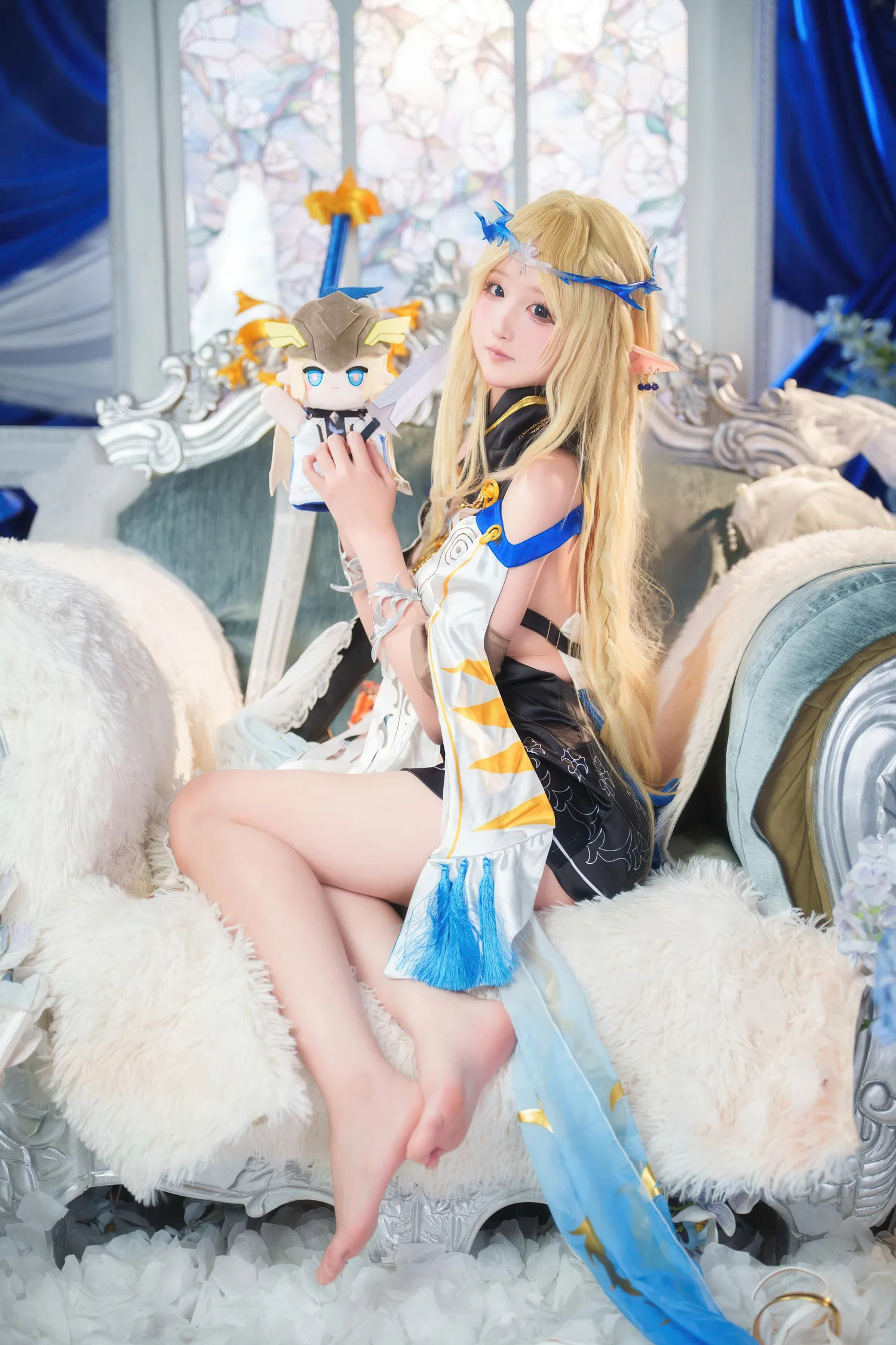 [Cosplay] Seele麦麦 - 鸣潮 菲比&卡提希娅·蓝色花海物语