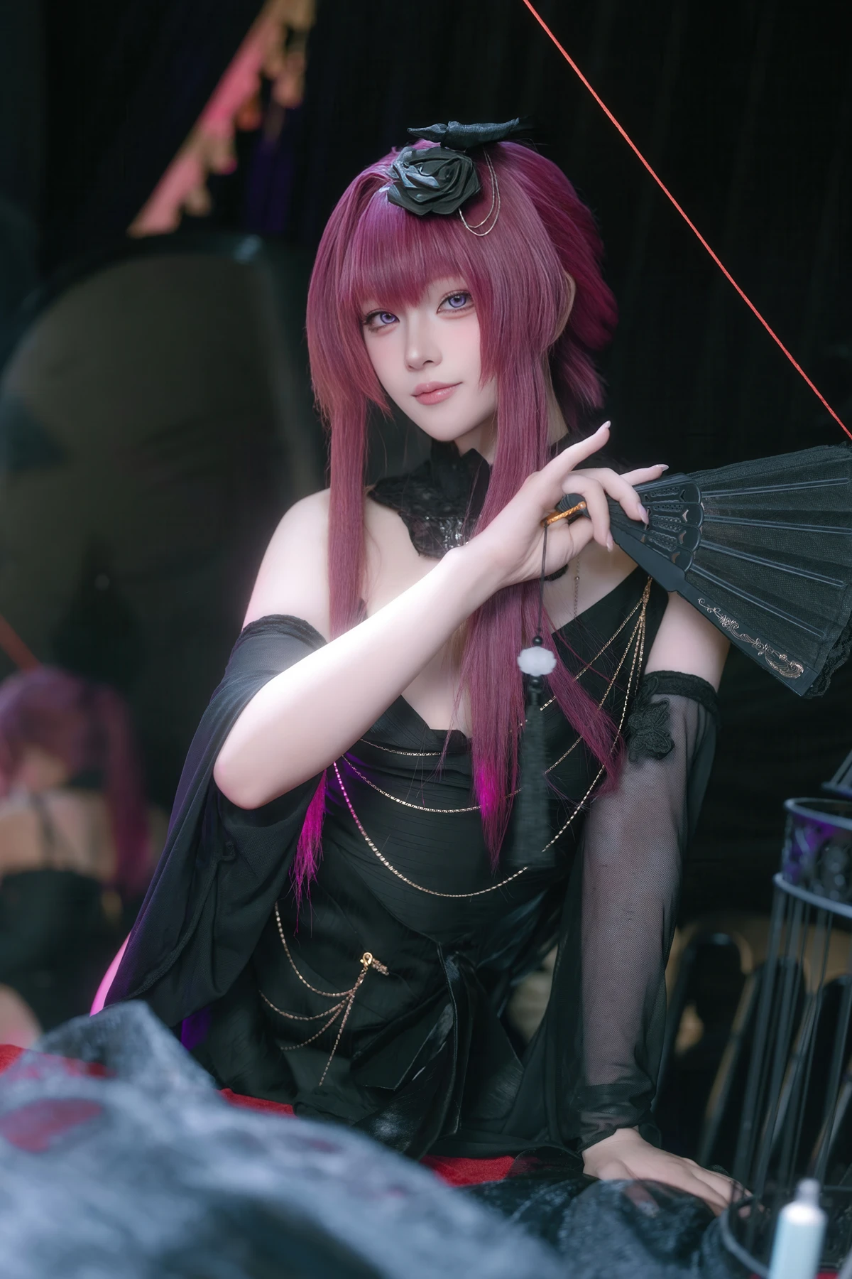 Cosplay 屿鱼 – 崩坏 星穹铁道 卡芙卡 缚月之夜