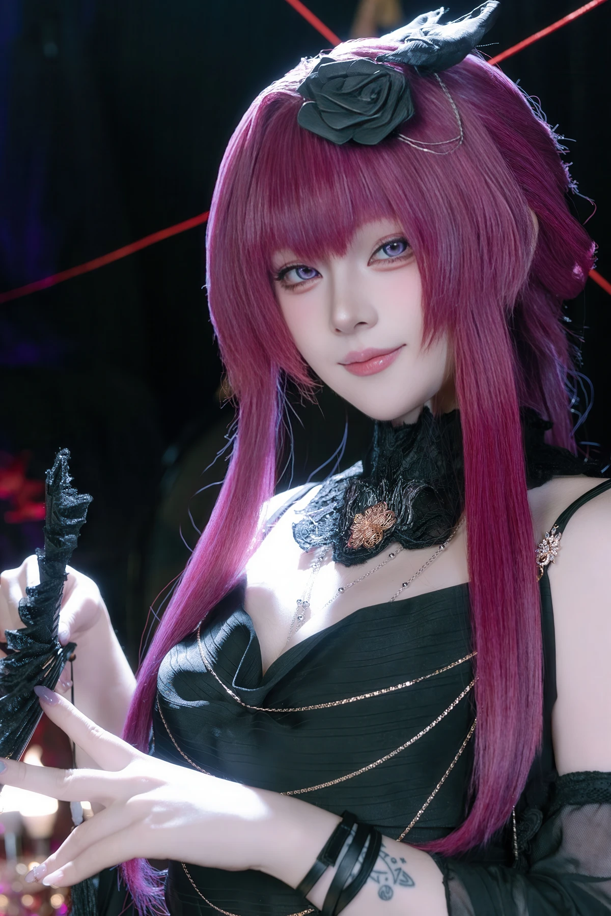 Cosplay 屿鱼 – 崩坏 星穹铁道 卡芙卡 缚月之夜