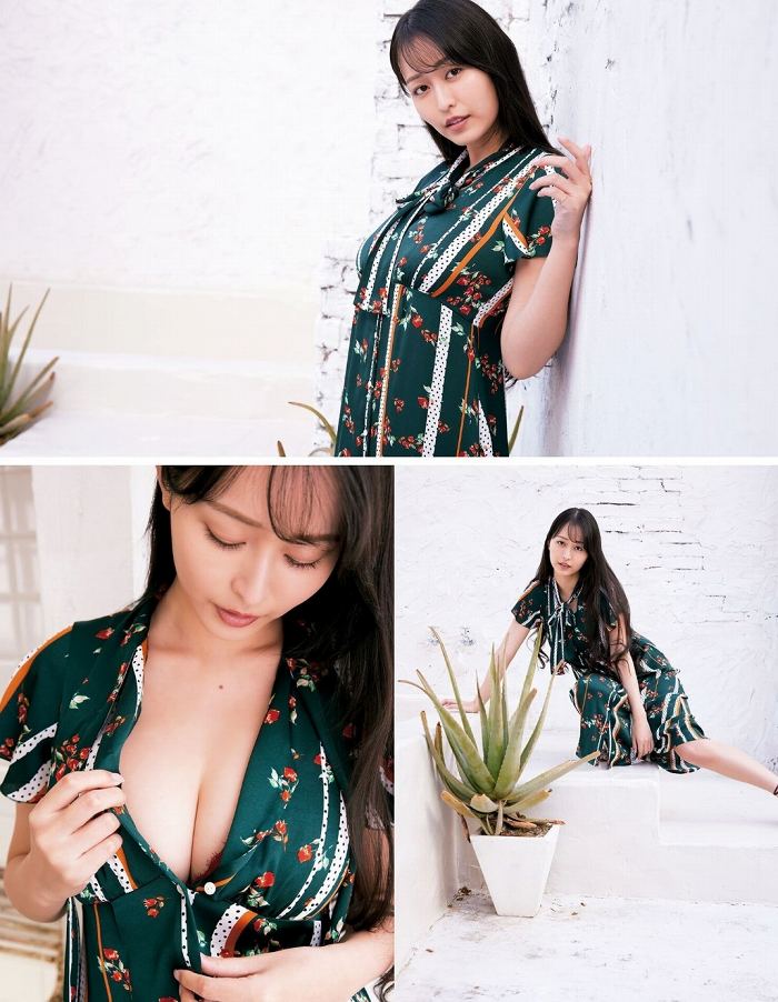 天野ちよ Hカップパイパイの水着グラビア画像！