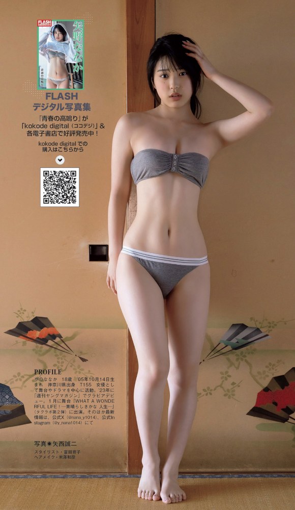 矢野ななか くびれボインの水着グラビア画像！