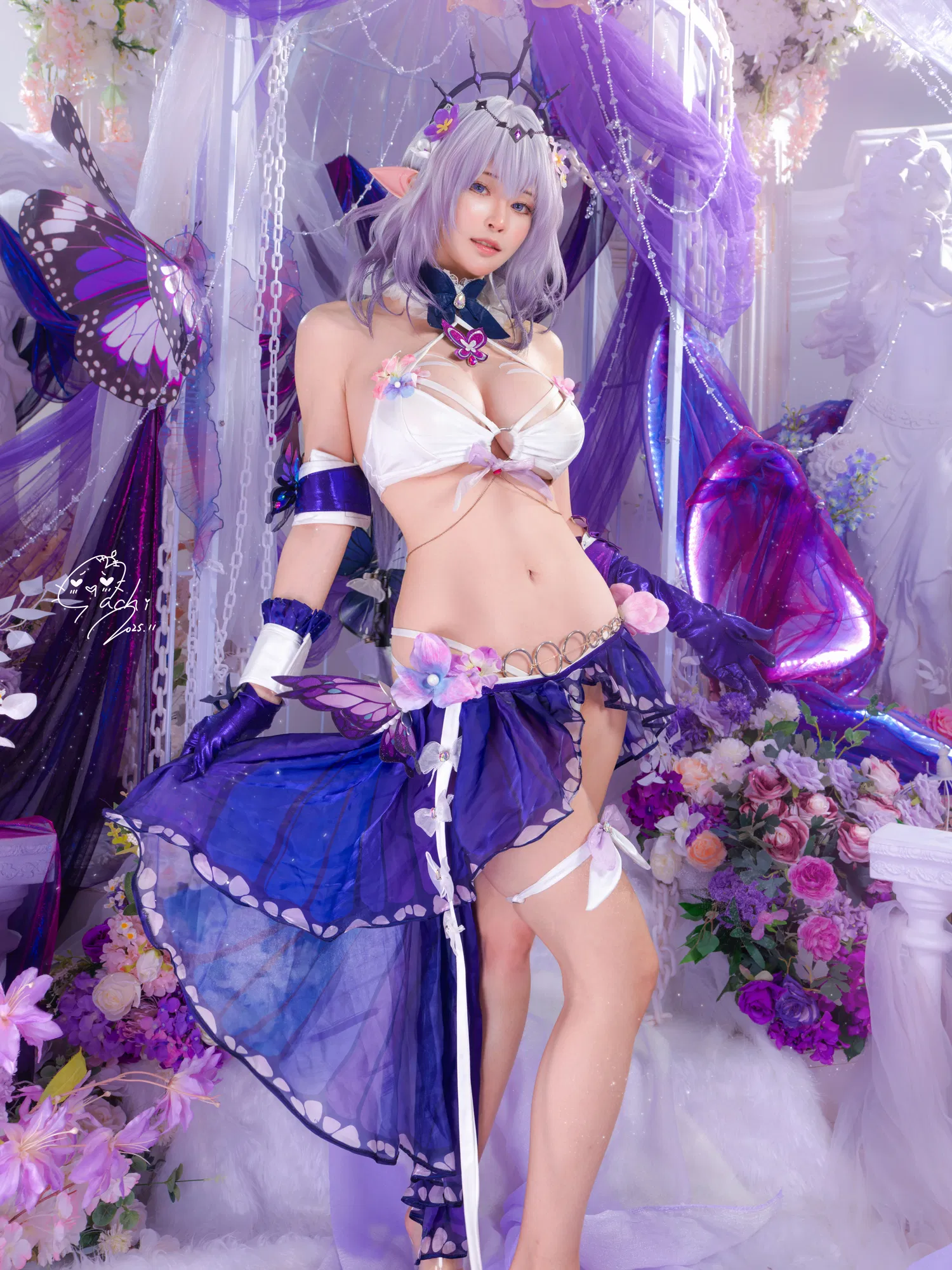 [Cosplay] Machi馬吉 ？？？？キャストリス水着？？？？聖女の裏の危ない姿？？？？第二弾