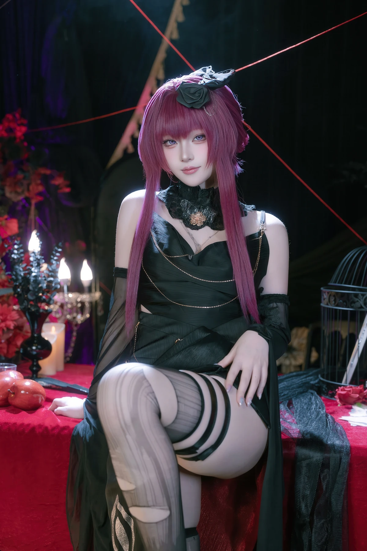 Cosplay 屿鱼 – 崩坏 星穹铁道 卡芙卡 缚月之夜