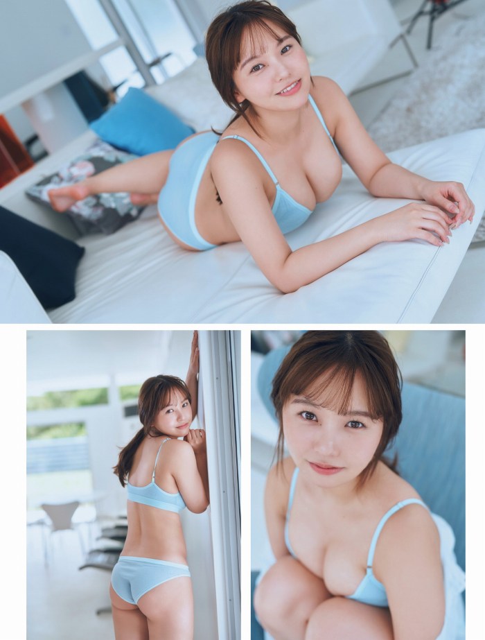 本郷柚巴 まぶしいボインの水着グラビア画像！