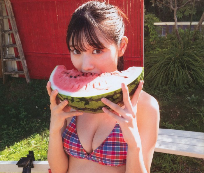 河田陽菜 ぷるふわバストの水着グラビア画像！