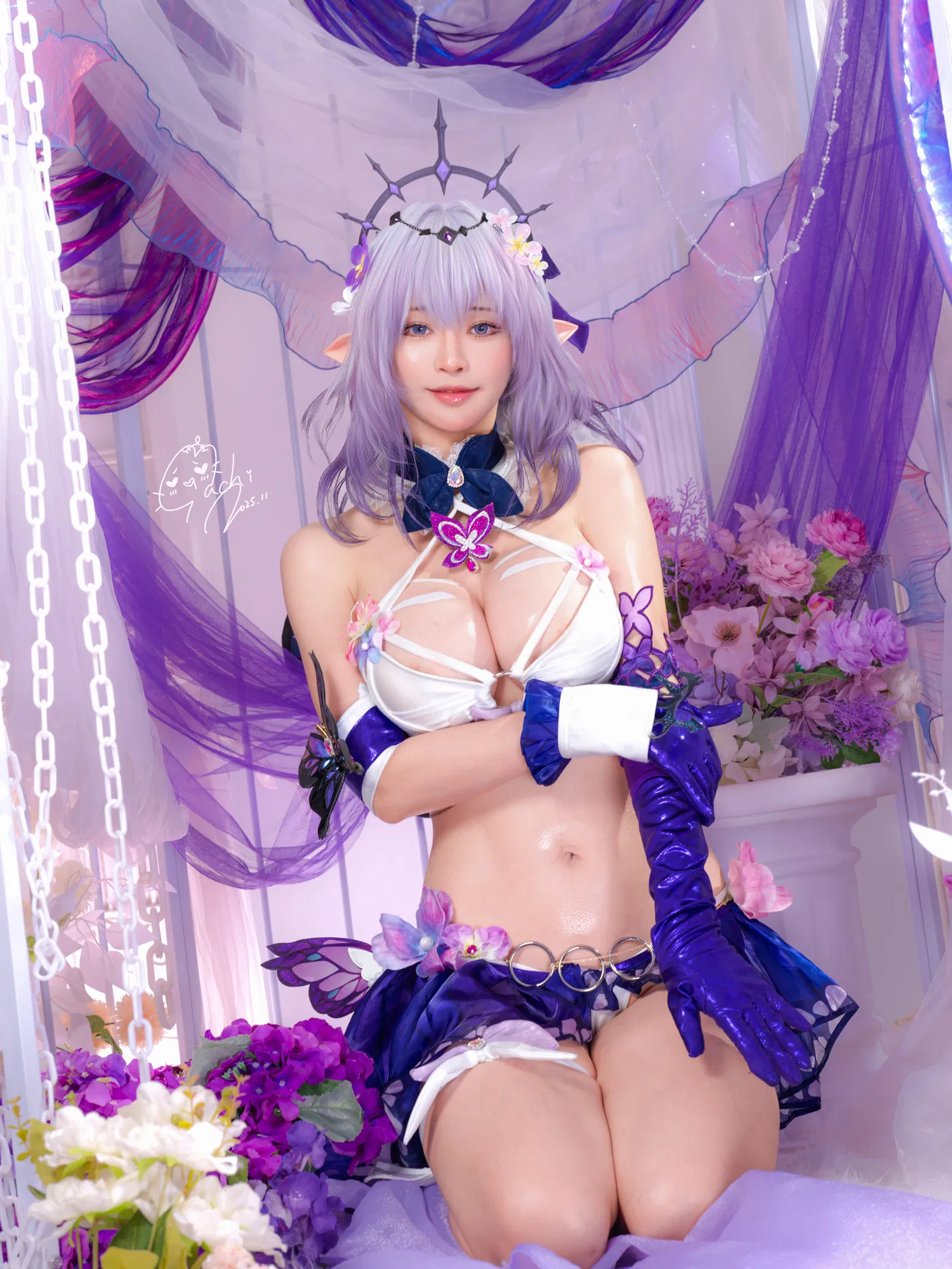 [Cosplay] Machi馬吉 ？？？？キャストリス水着？？？？聖女の裏の危ない姿？？？？第二弾