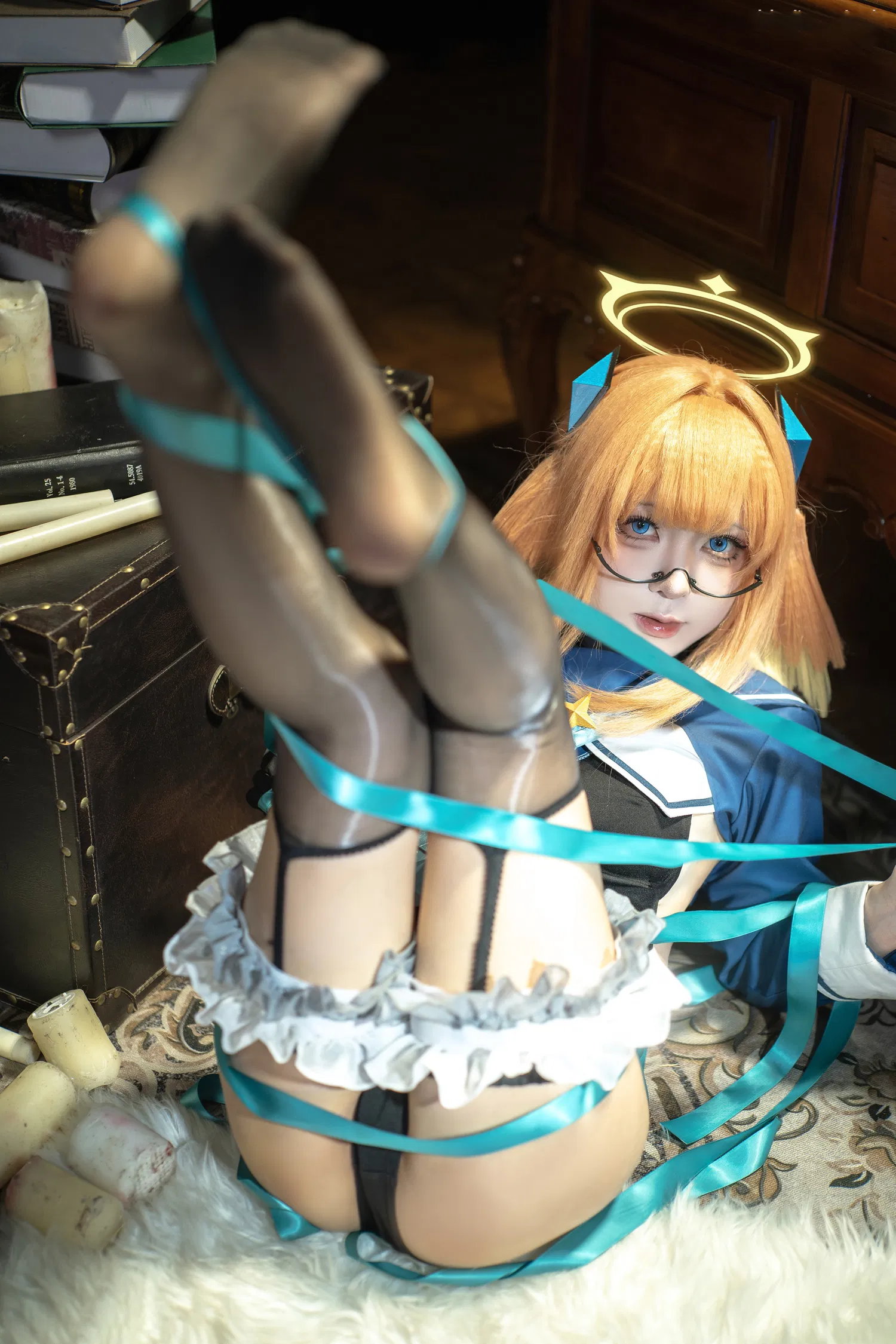 [Cosplay] 矢量鱼 蔚蓝档案 圆堂志美子