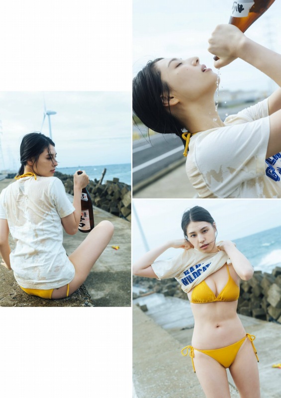 相楽伊織 けっこうボインな水着グラビア画像！