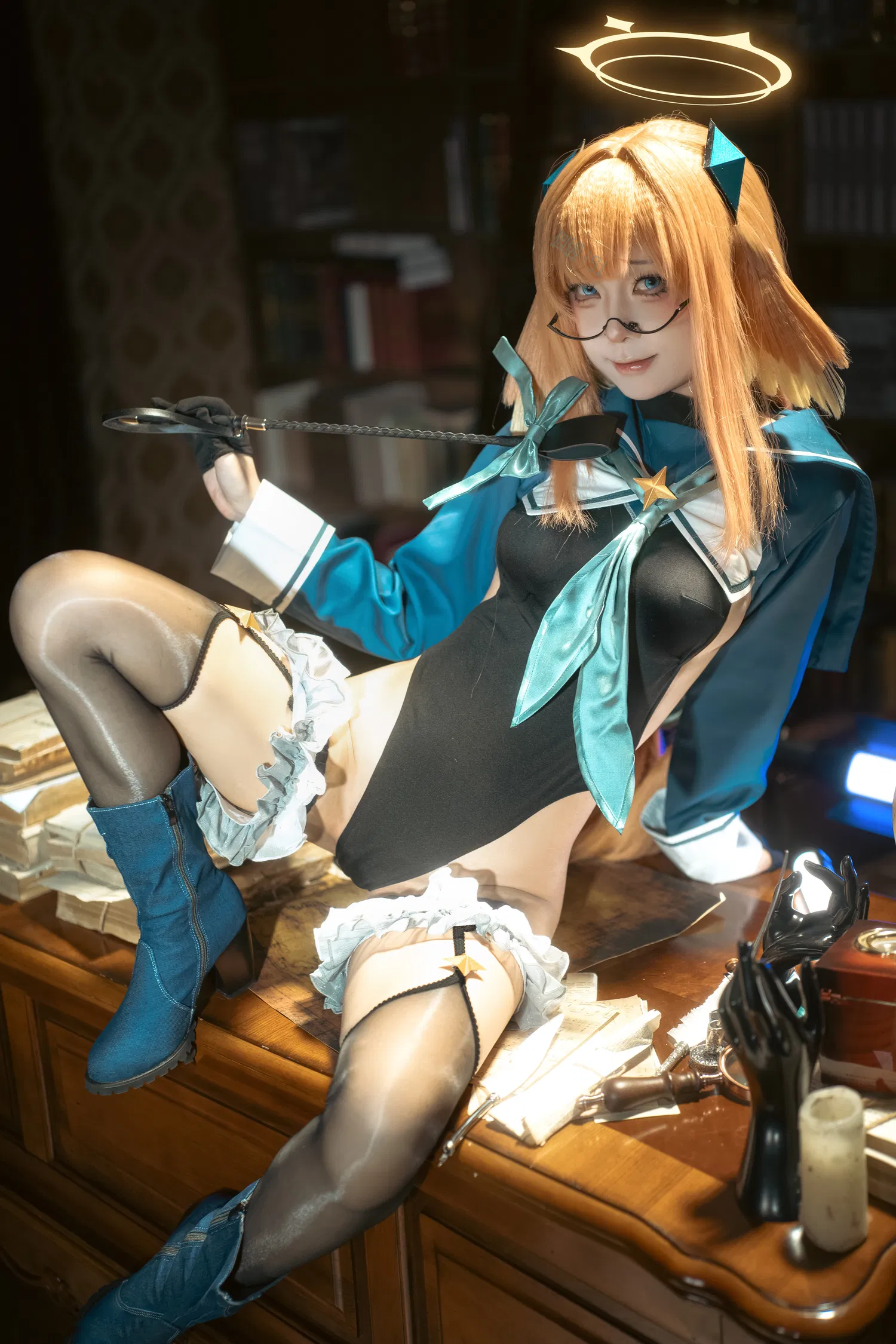 [Cosplay] 矢量鱼 蔚蓝档案 圆堂志美子