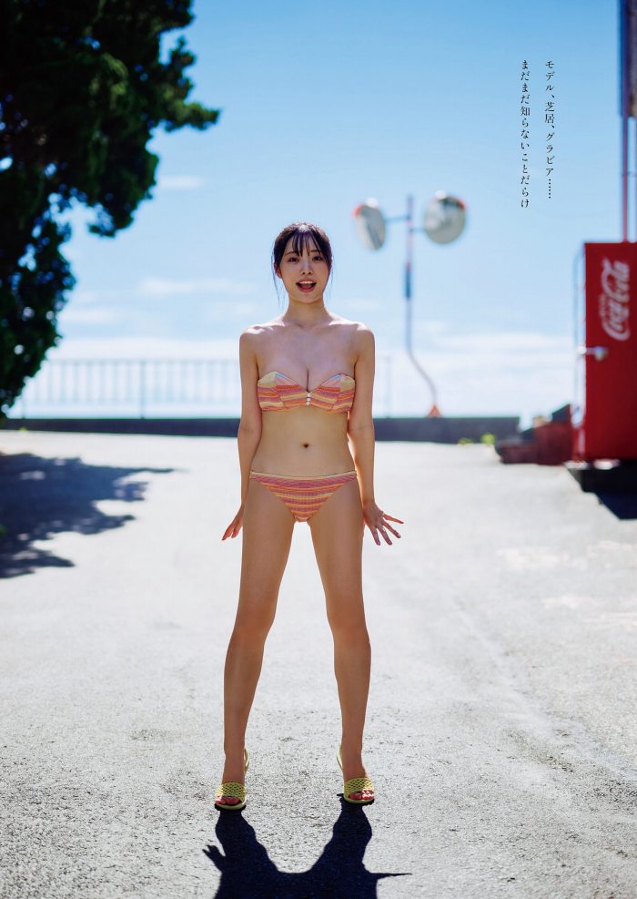 高鶴桃羽 激かわボインな水着グラビア画像！