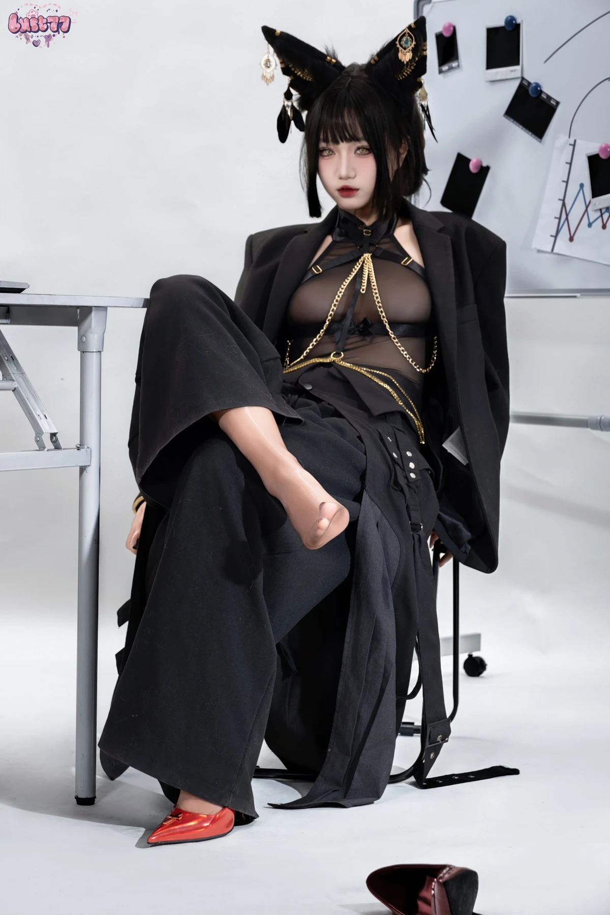 Cosplay 柒柒要乖哦 – 黑·阿努比斯 Set.02