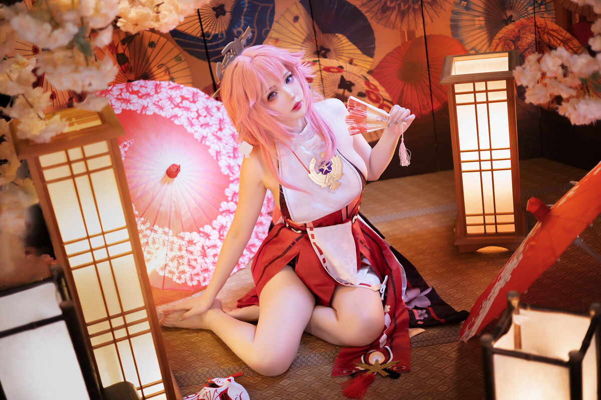 Coser@雪晴Astra - 原神 八重神子