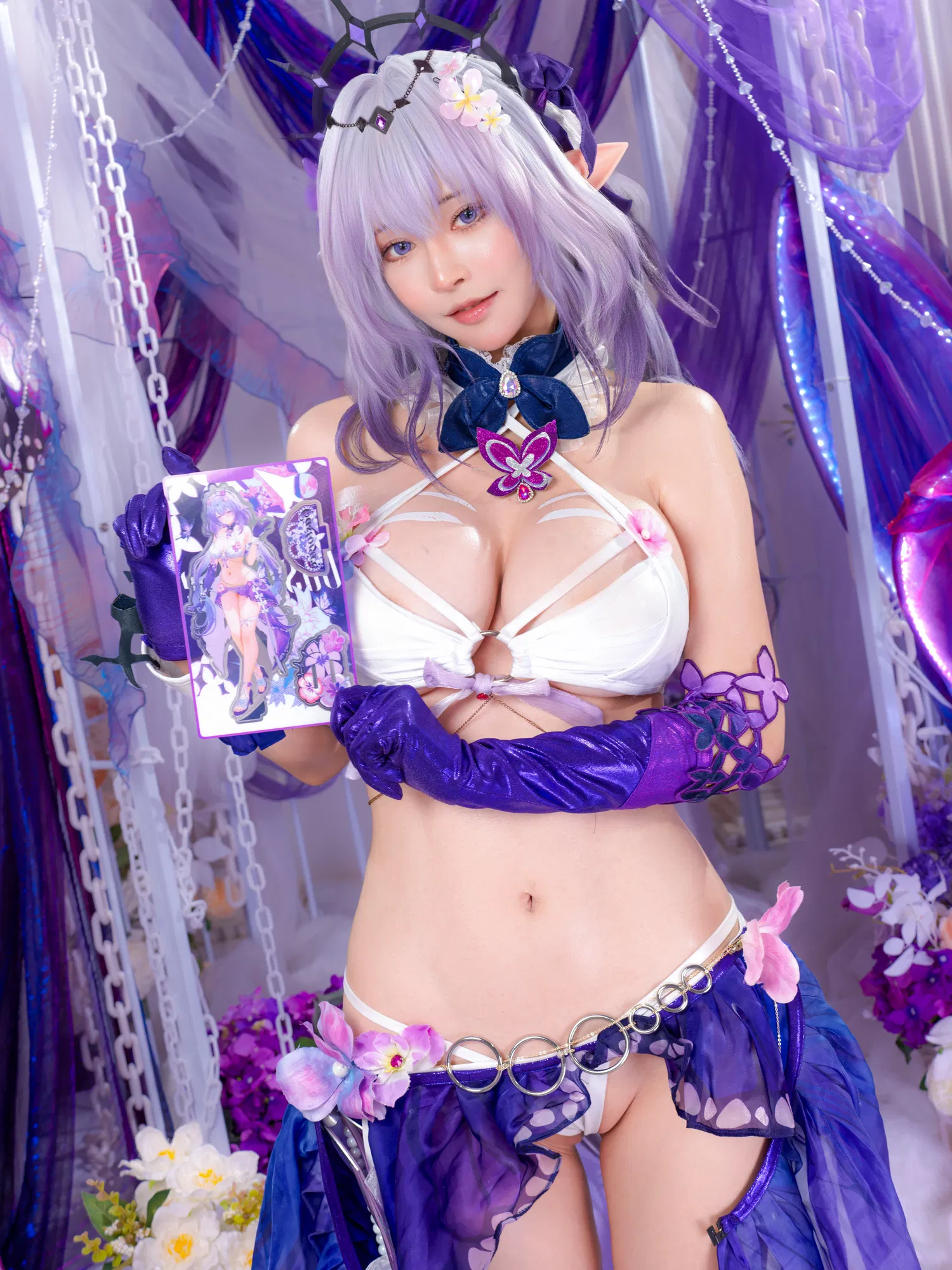 [Cosplay] Machi馬吉 ？？？？キャストリス水着？？？？聖女の裏の危ない姿？？？？第二弾