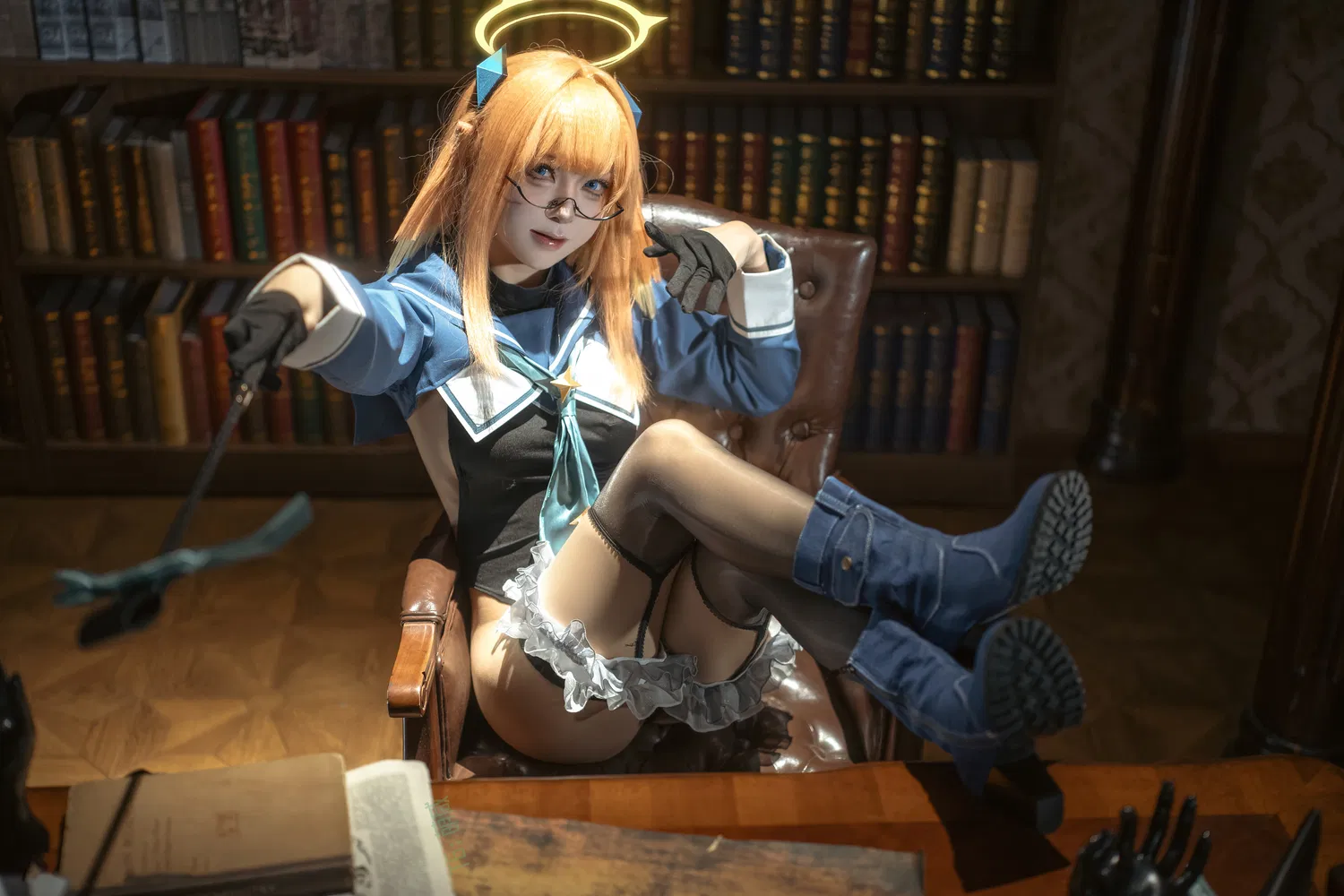 [Cosplay] 矢量鱼 蔚蓝档案 圆堂志美子