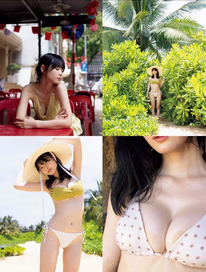 いけちゃん 細身でEカップの水着グラビア画像！