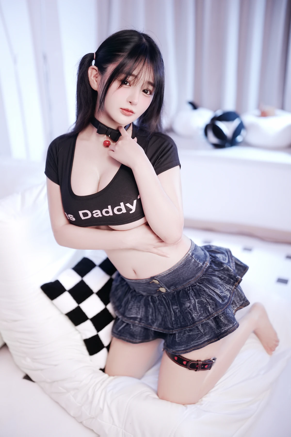 Cosplay 桜井宁宁 – 黑色上衣 Set.01