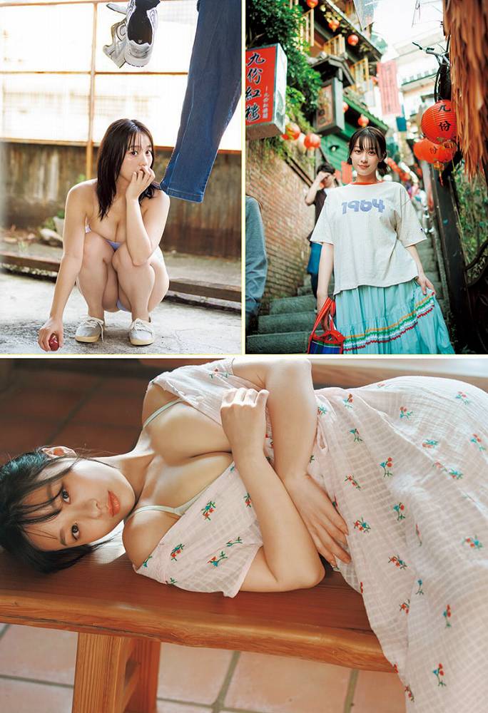 髙野真央 Gカップボインの水着グラビア画像！