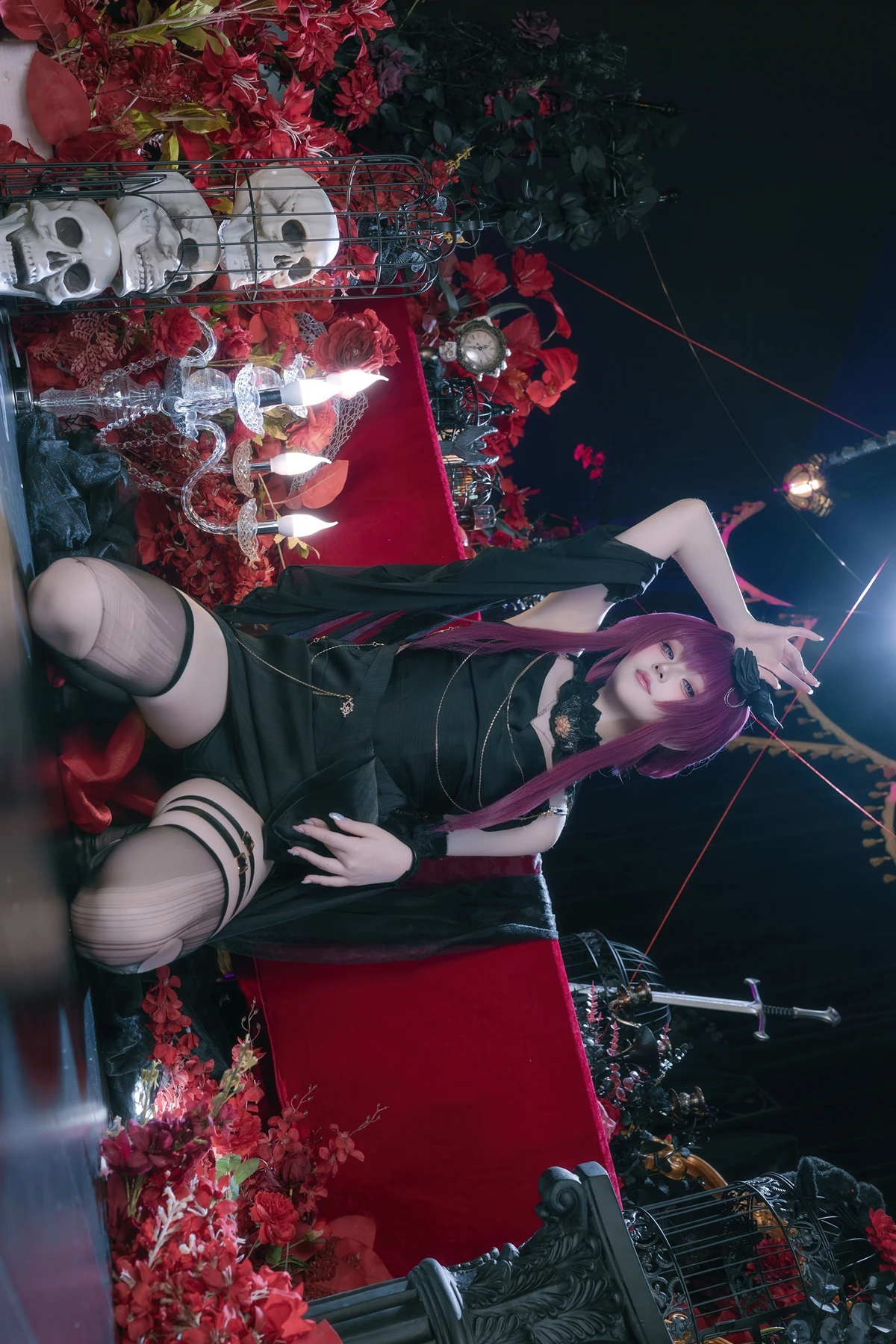 Cosplay 屿鱼 – 崩坏 星穹铁道 卡芙卡 缚月之夜