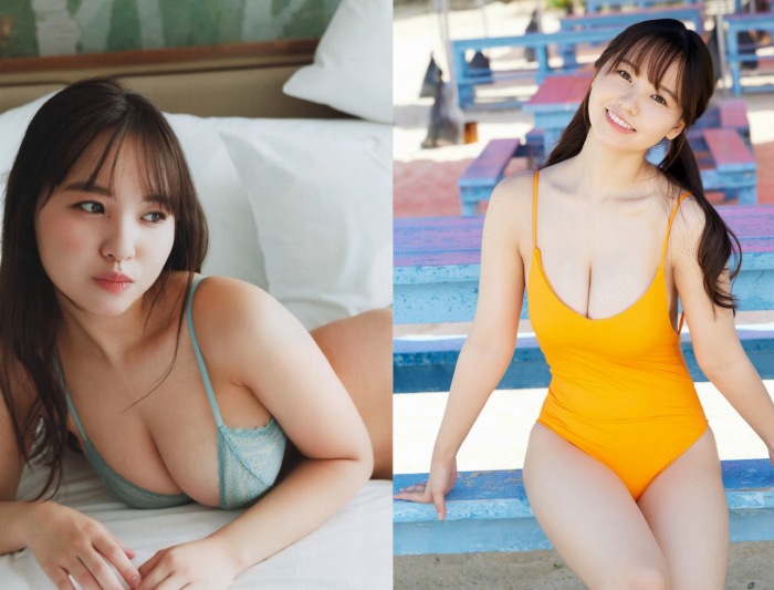 本郷柚巴 まぶしいボインの水着グラビア画像！