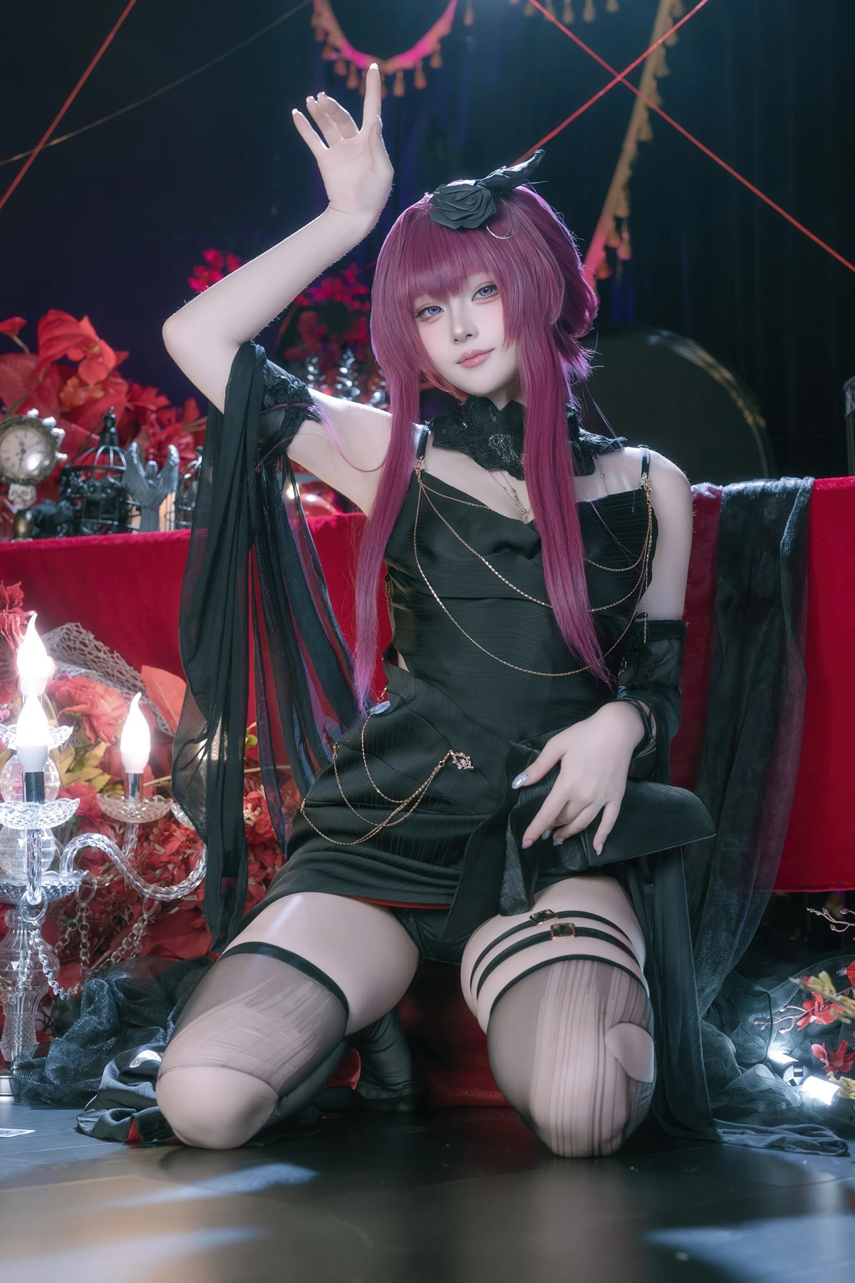 Cosplay 屿鱼 – 崩坏 星穹铁道 卡芙卡 缚月之夜