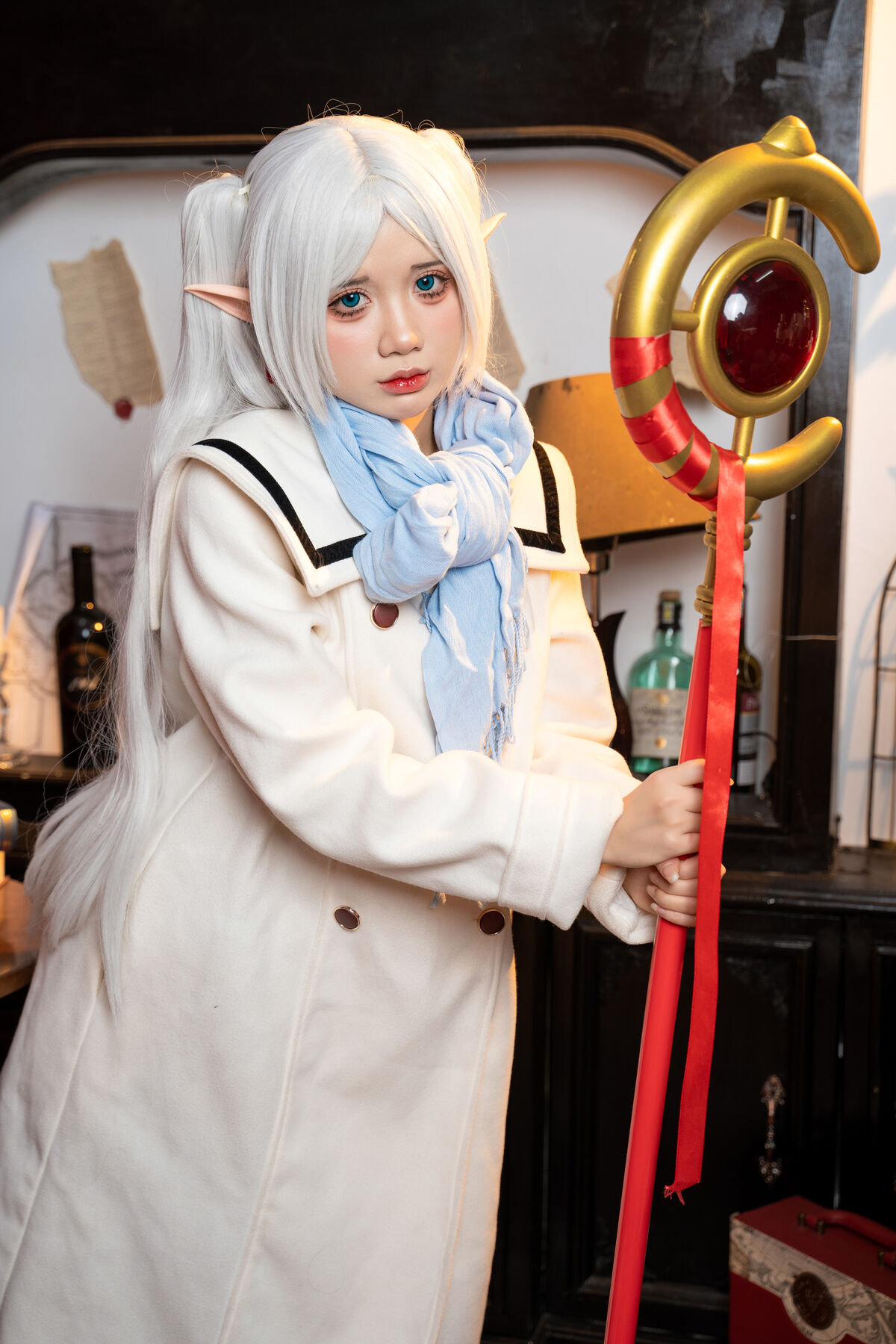 Coser@PoppaChan - Frieren Winter 芙莉莲·黑丝短靴冬装 S