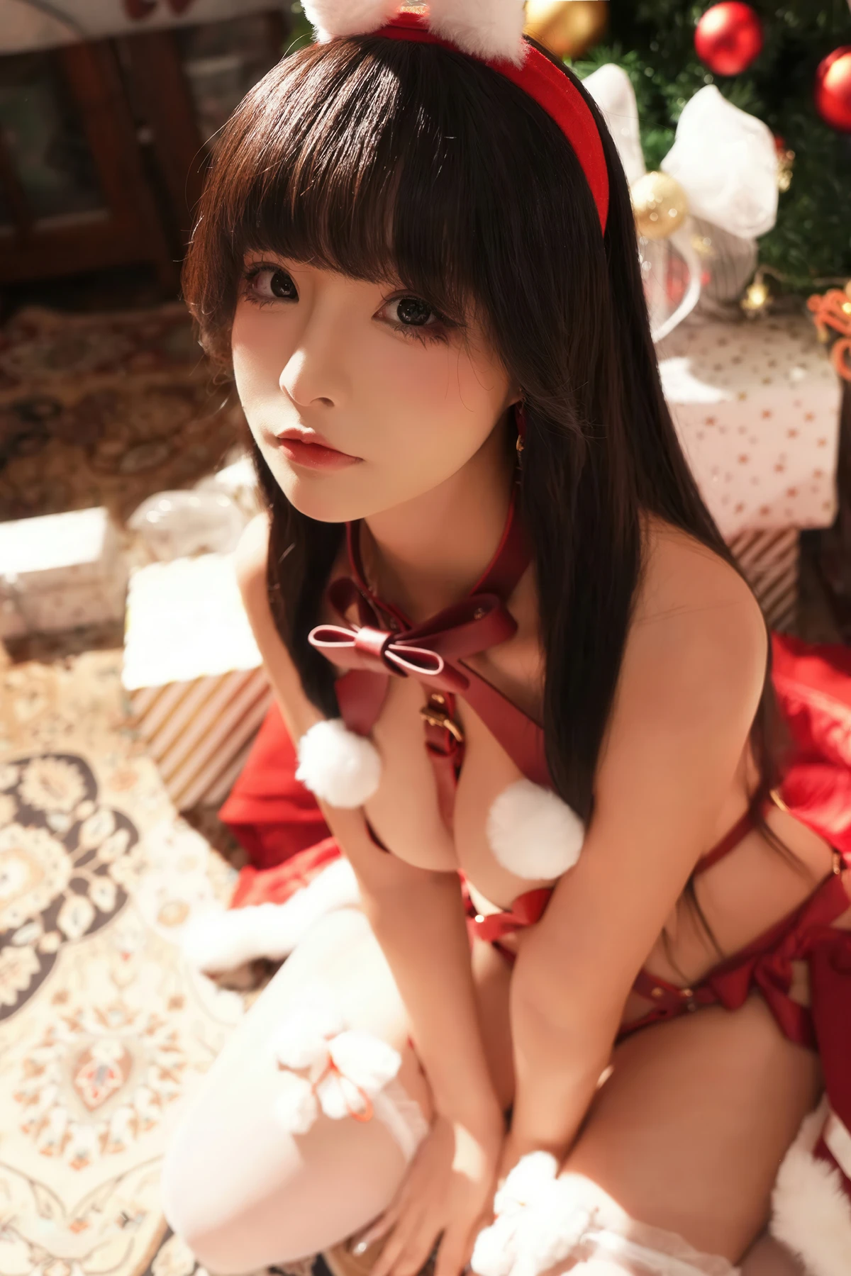 Cosplay Yuuhui玉汇 – 圣诞节特辑 告白夜 Set.01