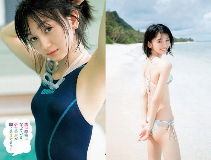 熊澤風花 キュートな水着グラビア画像ほか