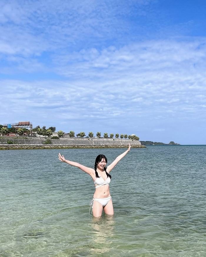 秋田そな Gカップボインの水着グラビア画像！