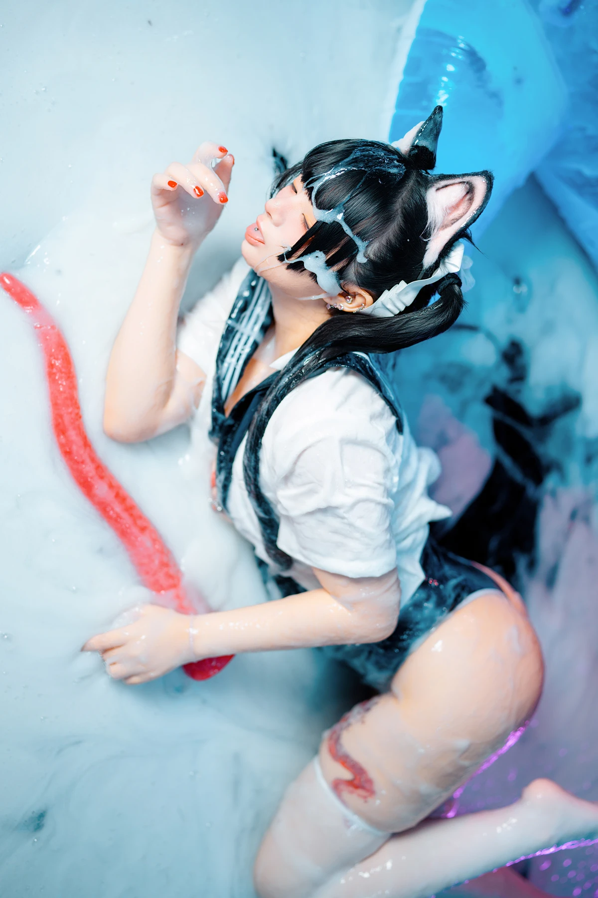 Cosplay 落落Raku – 邋遢小猫 Messy Kitty