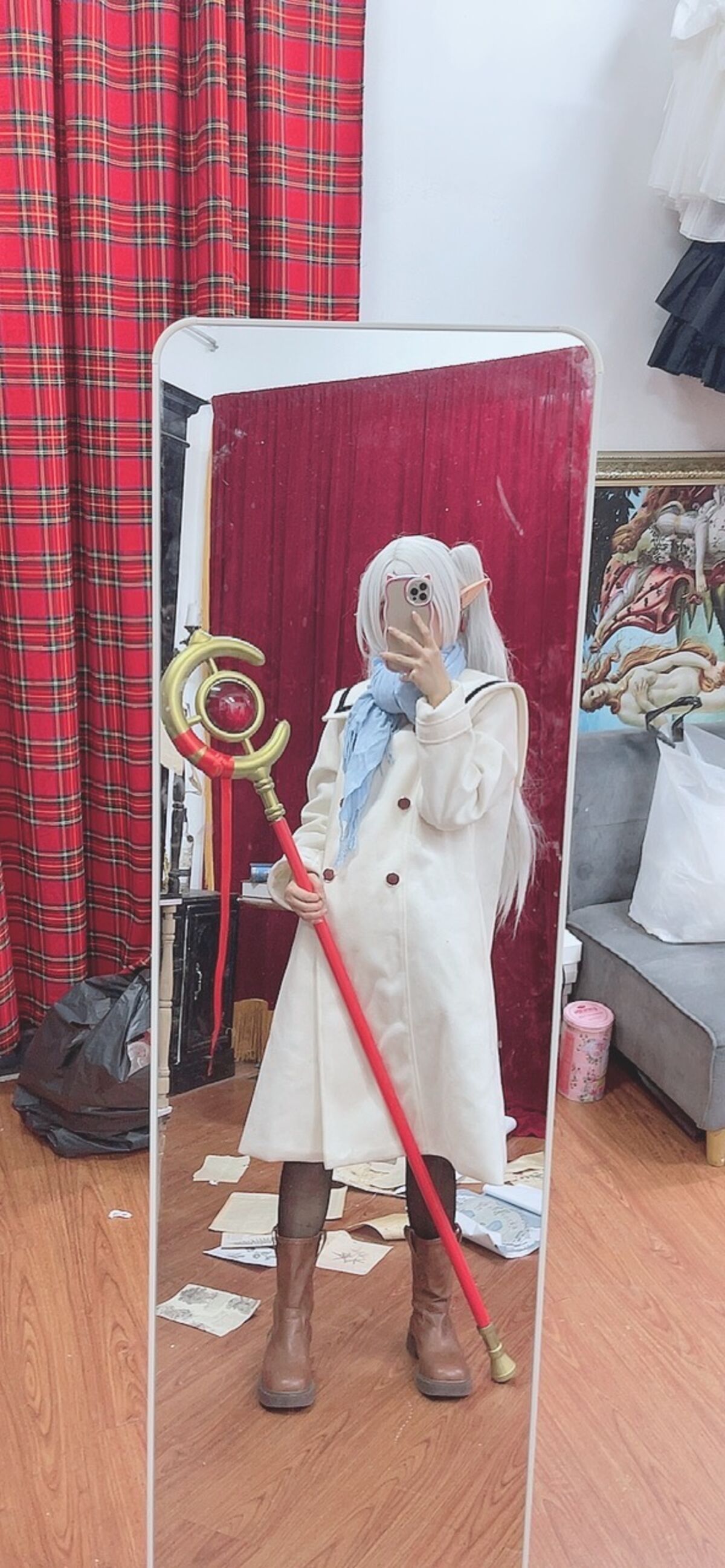 Coser@PoppaChan - Frieren Winter 芙莉莲·黑丝短靴冬装 S