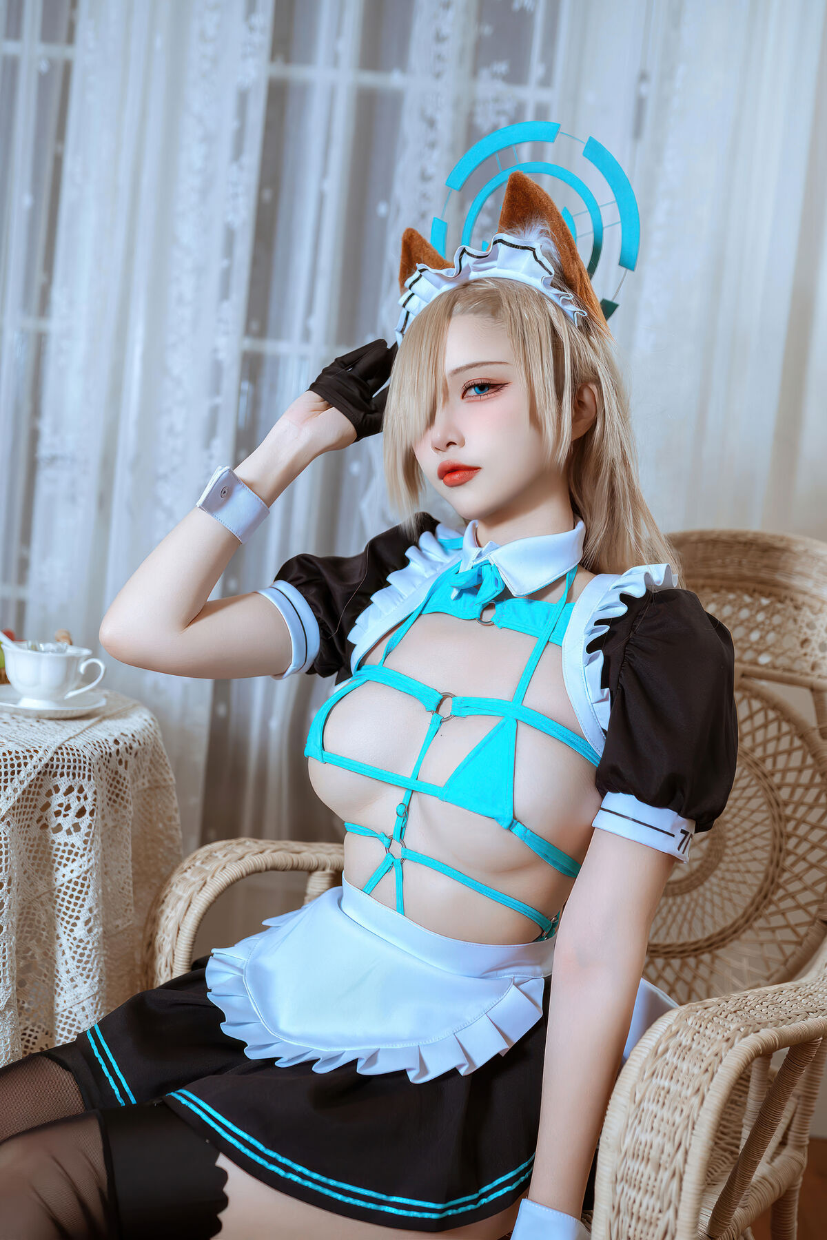 Coser@二佐Nisa - 蔚蓝档案 明日奈猫耳女仆