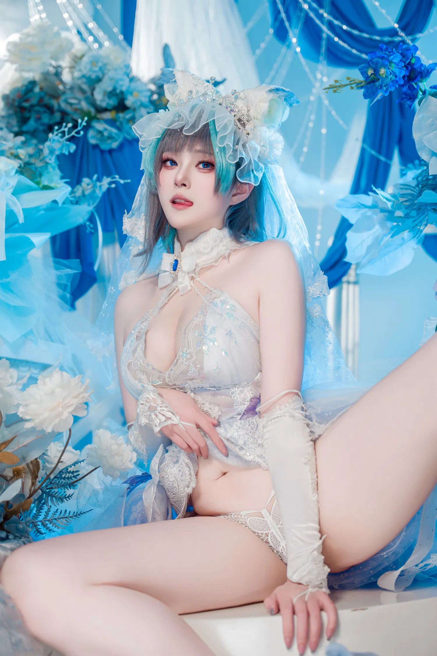 [Cosplay] Natsuko夏夏子 碧蓝航线 柴郡婚纱